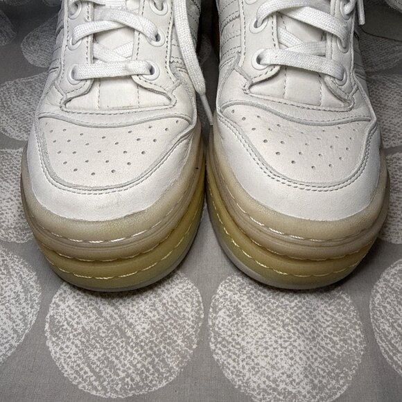 adidas Triple Platforum Low Women's Crystal White GZ8644 Sz 4.5 - Picture 3 of 16